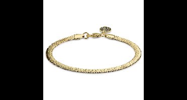 Essentials | 5 mm Goudkleurige Armband met Visgraatschakels