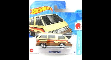 HOT WHEELS 1986 TOYOTA VAN 95/250 1:64 CREME HW J-IMPORTS 6/10