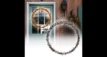 H&S - krans - Ring - Ø58cm - 500led - warm wit - 8 standen