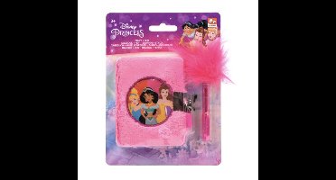 Disney Prinses Dagboek met Pluche Pen - Disney Princess - Jasmine, Assepoester & Belle - Dagboek voor Meisjes - Kinderdagboek - Dagboek met Slotje & Sleutels - Roze Dagboek voor Meisjes - Meisjes Dagboek & Pen - Prinsessen Dagboek - Pluche Dagboek