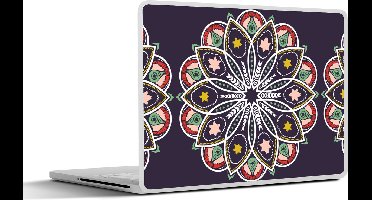 Laptop sticker - 10.1 inch - Mandala - Ster - Design - 25x18cm - Laptopstickers - Laptop skin - Cover