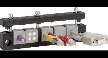 TRU COMPONENTS DVK-W3 Kabelinvoeringsplaat Klem-Ø (max.) 16 mm Polyamide Zwart 1 stuk(s)