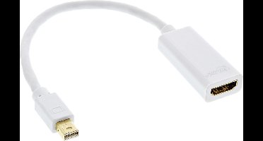 Premium Mini DisplayPort 1.2a naar HDMI 2.0 adapter (4K 60 Hz) / wit - 0,15 meter