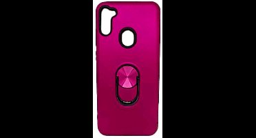 Hoesje Geschikt Voor Samsung Galaxy A11 hoesje Shockproof Armor case - back cover – TPU – Roze