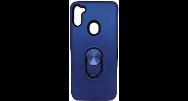 Hoesje Geschikt Voor Samsung Galaxy A11 hoesje Shockproof Armor case - back cover – TPU – Blauw