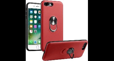 Hoesje Geschikt voor iPhone 7/8 Plus hoesje Shockproof Armor case - back cover – TPU – Rood