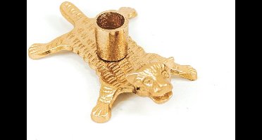 HV Golden Tiger Kaarsenhouder - 16x10x3,5cm