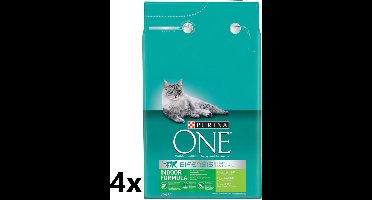 Purina One - Indoor - Kalkoen - 4x3kg
