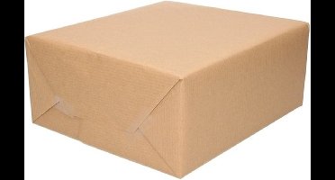 2x Inpakpapier/cadeaupapier kraft bruin rollen 500 x 70 cm - Hobby kraftpapier - Cadeauverpakking kadopapier