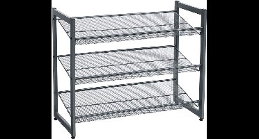 Azuru schoenenrek - 12 paar schoenen - 3 niveau's - uitbreidbaar - metaal