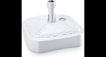 Prosperplast Parasolvoet - vierkant - rotan - wit - 12L