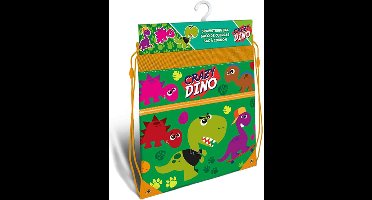 Dinosaurus sport gymtas / rugzak voor kinderen - 40 x 30 cm
