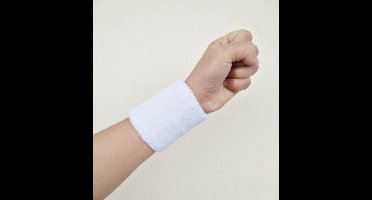 New Age Devi - Pols zweetbandjes - 2 stuks - Wit