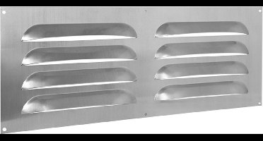 groot schoepenrooster alu. 500 x 200 mm hoog