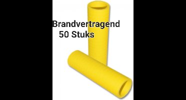 50 rolletjes Brandvertragende Serpentines Geel van kleur. 20 bij 4 meter lang. Papier ,Voor feesten, Carnaval, Verjaardagen, Themafeesten, Horeca versiering, Halloween, Voetbal, WK, Pasen