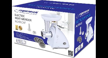 Esperanza EKM031 Vleesmolen. Wit 2000W