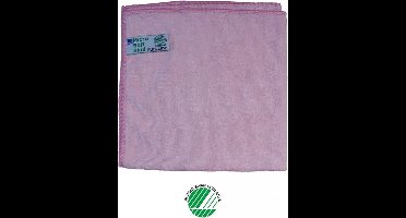 ABENA Grote Microvezeldoekjes 10 Stuks - 40x40 cm Zachte Schoonmaakdoekjes voor het Hygiënisch Verwijderen van Zichtbaar en Onzichtbaar Vuil - Herbruikbaar & Duurzame Keuze - Rood