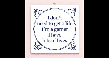 Tegeltje I'm A Gamer van Ditverzinjeniet