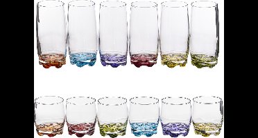 Secret de Gourmet set van 12x stuks drinkglazen/waterglazen