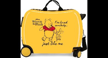 Disney Winnie the Pooh kinderkoffer ABS rol zit geel