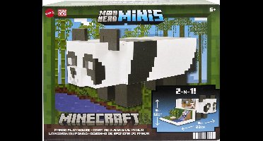 Minecraft - Mob Hoofd Mini Panda Speelhuis - Speelfigurenset