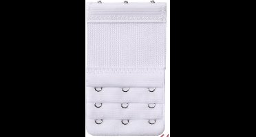 New Age Devi - 3 bh verlengstukken wit (3 haaks met elastiek)