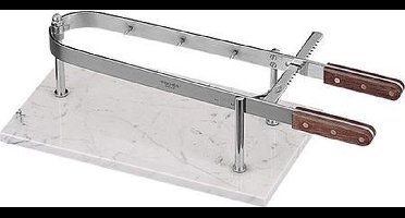 Hamklem RVS met marmer plateau van 45x27cm