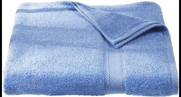 De witte Lietaer Badhanddoek Stephanie Marina blauw 100x50cm (2stuks)