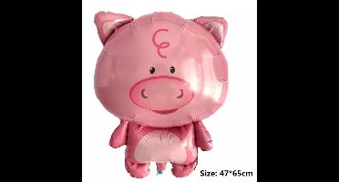 Folieballon Varken 47x65cm kindercrea