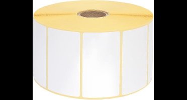 4 x Zebra labeletiket 800262-125 - 57x32mm - wit - permanent - 25mm