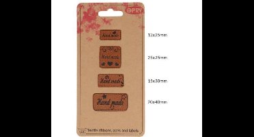 Opry Skai-leren labels Handmade