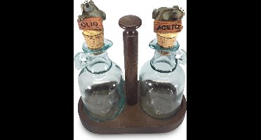 Paolo - Chiari - olie - en - azijn - stel - met - houten - houder - Italiaans - Design - muis