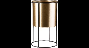 Cosy & Trendy Bloempot/Staander - Ø16xH14cm - Goud