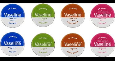Vaseline lip therapy - 2x - 4  delig -  Cocoa Butter ,  Aloe vera en original rosy lips 20 gr
