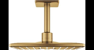 GROHE Rainshower hoofddouche+arm vierkant cool sunrise geborsteld