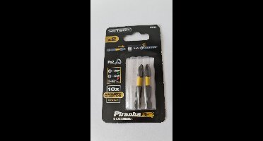 Piranha Screwlock schroefbits Pz2 50mm x2