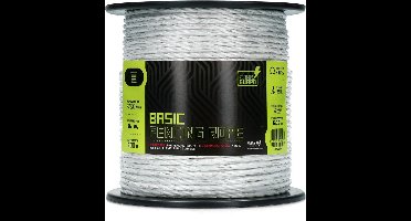 ZoneGuard 6 mm Basic afrasteringskoord wit 200 m