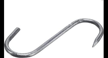 Vleeshaak 120mm. Vertind. 10 stuks.