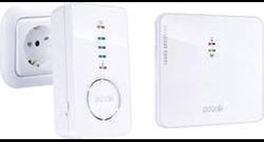 m-e modern-electronics 41156 Complete set voor Draadloze deurbel Verlicht, Reageert op deurbel