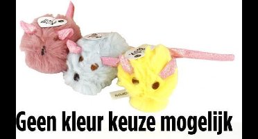 Fofos Pluche Muis Met Glitterstaart