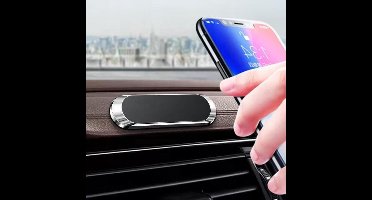 LuxeBass Telefoonhouder - Magnetisch - Universeel - Ventilatie - Autohouder - Grijs - LB-435