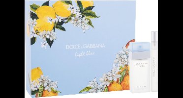 Dolce & Gabbana Light Blue Giftset - 25 ml eau de toilette spray + 10 ml eau de toilette tasspray - cadeauset voor dames