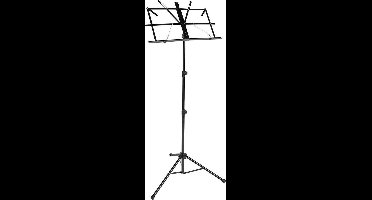 Opvouwbaar Muziekstandaard- Lessenaar voor Bladmuziek zonder Draagtas- Zwart