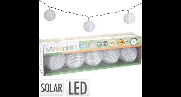 Solar LED lampionnen - 10 stuks wit