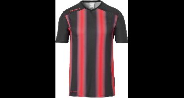 Uhlsport Stripe 2.0 Shirt Korte Mouw Heren - Zwart / Rood | Maat: M