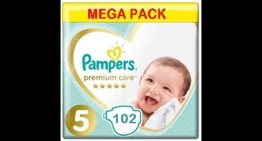 Pampers Premium Care Luiers Maat 5 - 102 Luiers Voordeelverpakking