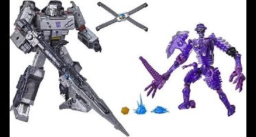 Transformers Generations WFC: Kingdom Unboxing wv3 Netflix Voyager Megatron & Paleotrex
