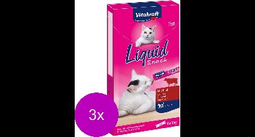 Vitakraft Cat Liquid Snack - 3 x 6 st
