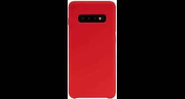 FONU Premium Siliconen Backcase Hoesje Samsung Galaxy S10 - Rood