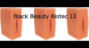Black Beauty Foam Oase Biotec 12 Fine Red 3pcs Geen Origineel!